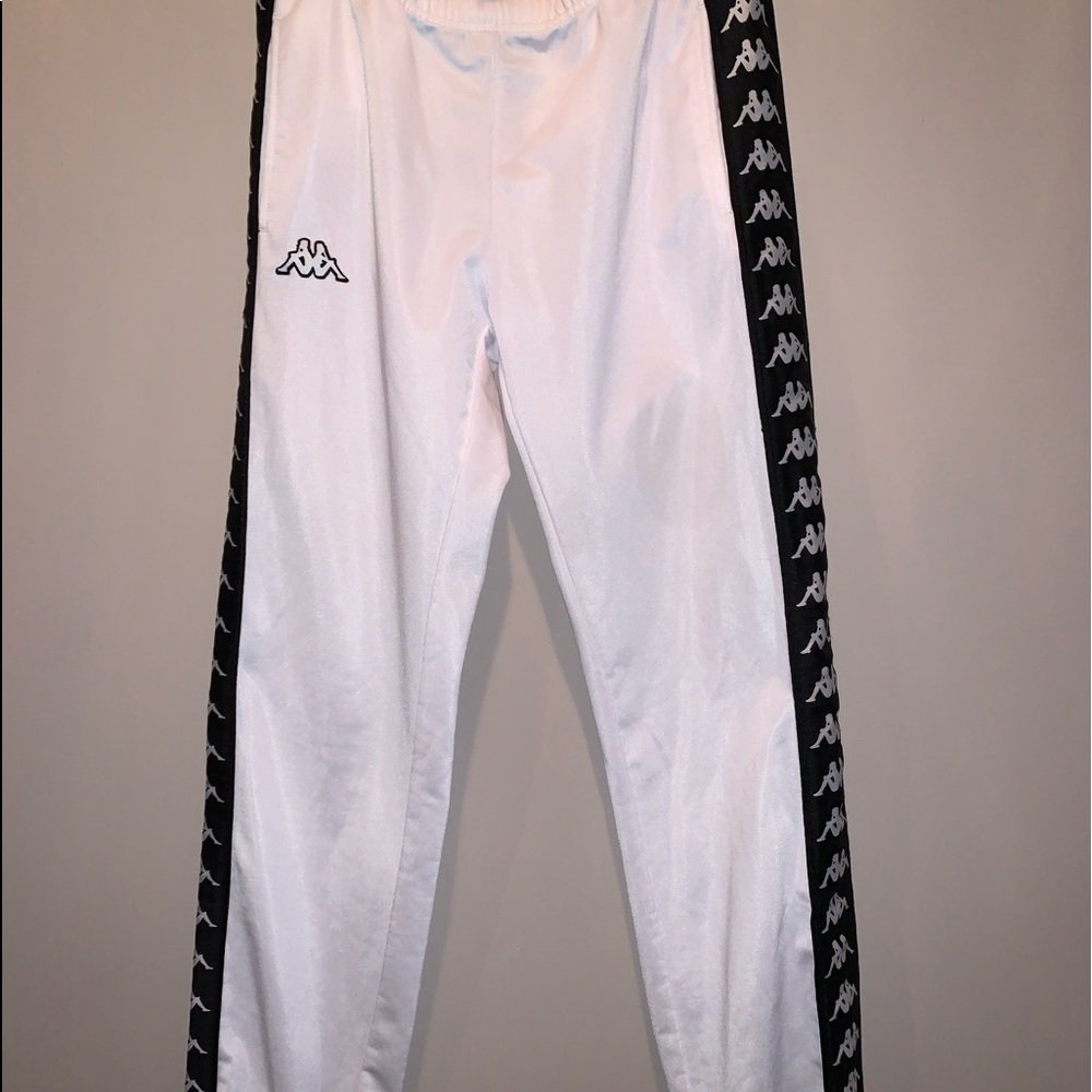 White Kappa Joggers